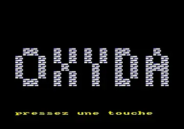 Oxyda (F) (1987) [CPC] (Trainer)-Amstrad CPC